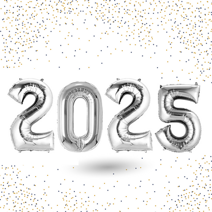 2025 Gold Number Balloons 40 inch Perfect for New Year's Eve 2025 decoration