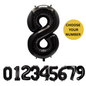 40" Black Number Balloons Foil Helium/Air | Giant Self Inflating Birthday Party