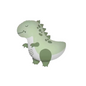 Dinosaur Birthday Balloons Set  40" Beige Number + Green Dinosaur Foil + Pastel