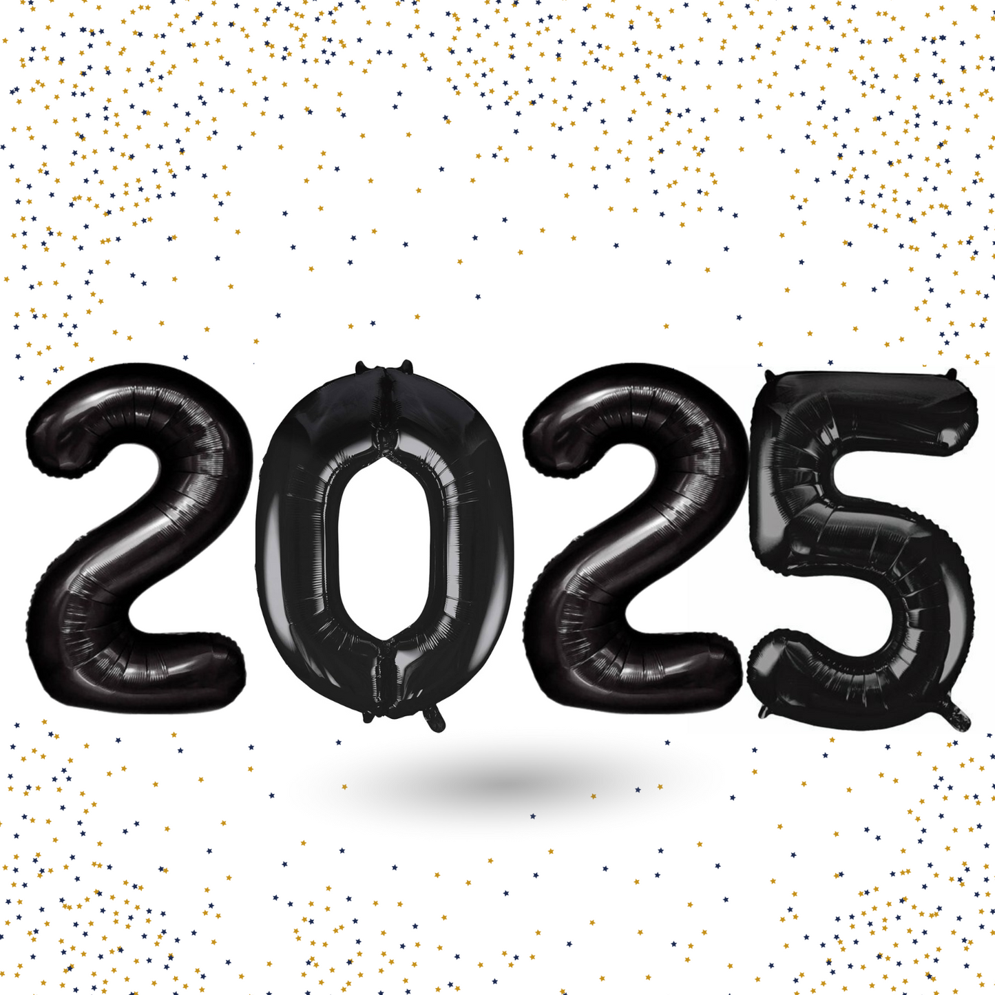 2025 Gold Number Balloons 40 inch Perfect for New Year's Eve 2025 decoration