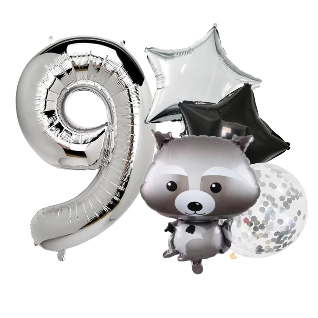 40" Number Balloons Foil woodland birthday 1 2 3 4 5 6 7 8 9 0
