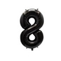 1st Anniversary Balloon Set  Black Number 1 Decoration for Couples, Party Supply