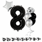 40" Black Number Balloons Foil Helium/Air | Giant Self Inflating Birthday Party