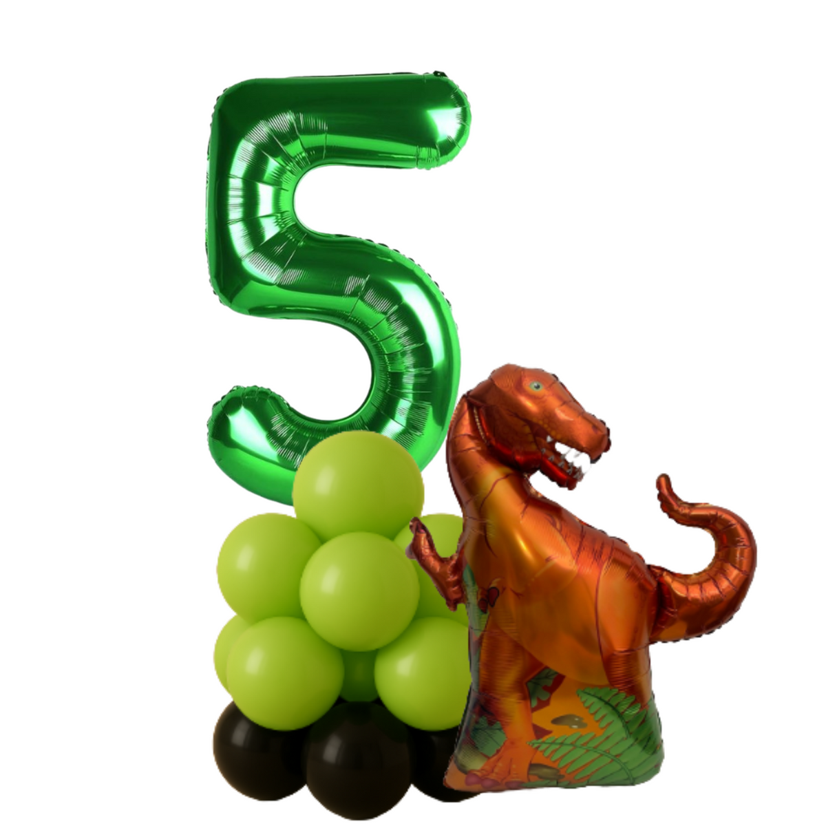 Dinosaur Balloon Display 1st-9th  Birthday Party Decoration for Baby Boy  