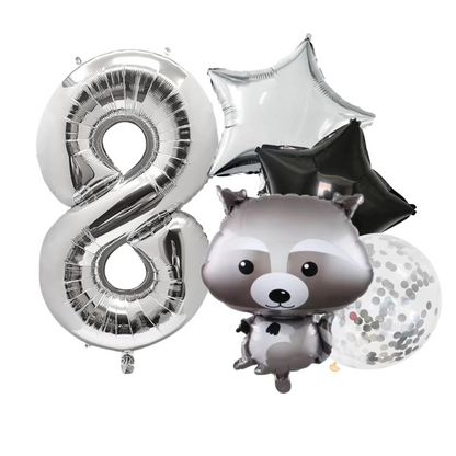 40" Number Balloons Foil woodland birthday 1 2 3 4 5 6 7 8 9 0