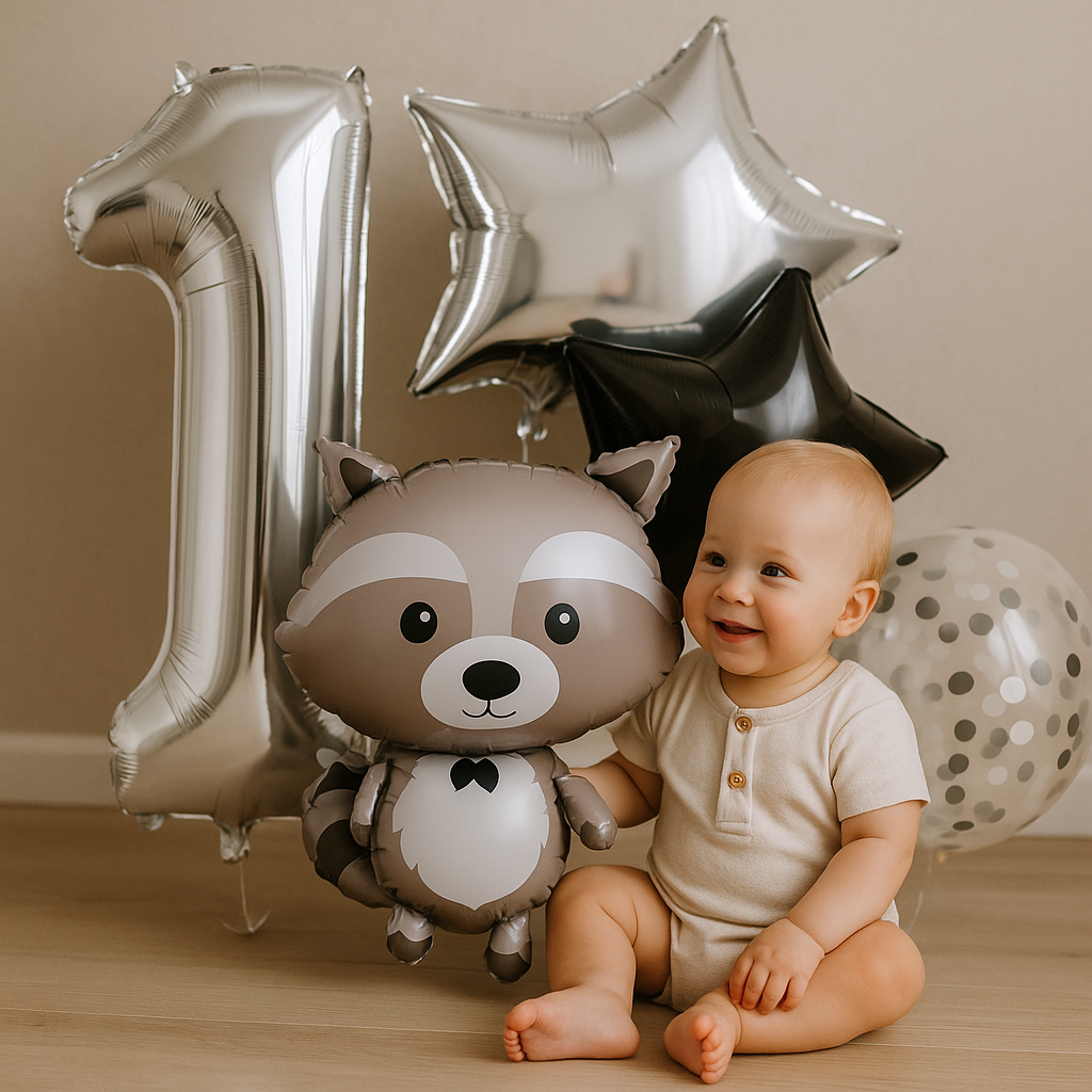 40" Number Balloons Foil woodland birthday 1 2 3 4 5 6 7 8 9 0