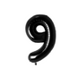 1st Anniversary Balloon Set  Black Number 1 Decoration for Couples, Party Supply