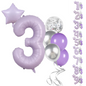 40-Inch Purple Number Balloon – Large Foil Balloon for Birthdays, Anniversaries