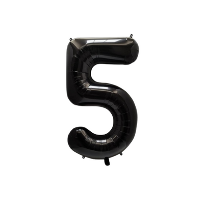 1st Anniversary Balloon Set  Black Number 1 Decoration for Couples, Party Supply