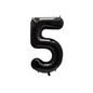 1st Anniversary Balloon Set  Black Number 1 Decoration for Couples, Party Supply