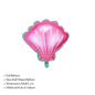 40" Clear Jellyfish Balloon Set with Foil Shells & Mermaid Tail – Party Decor