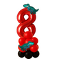 Dinosaur Balloon Display Age 6 Birthday Party Decoration Red & Black Theme