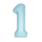 1st Birthday Balloons Boy Blue Number 1 Foil Star Latex Decorations Party