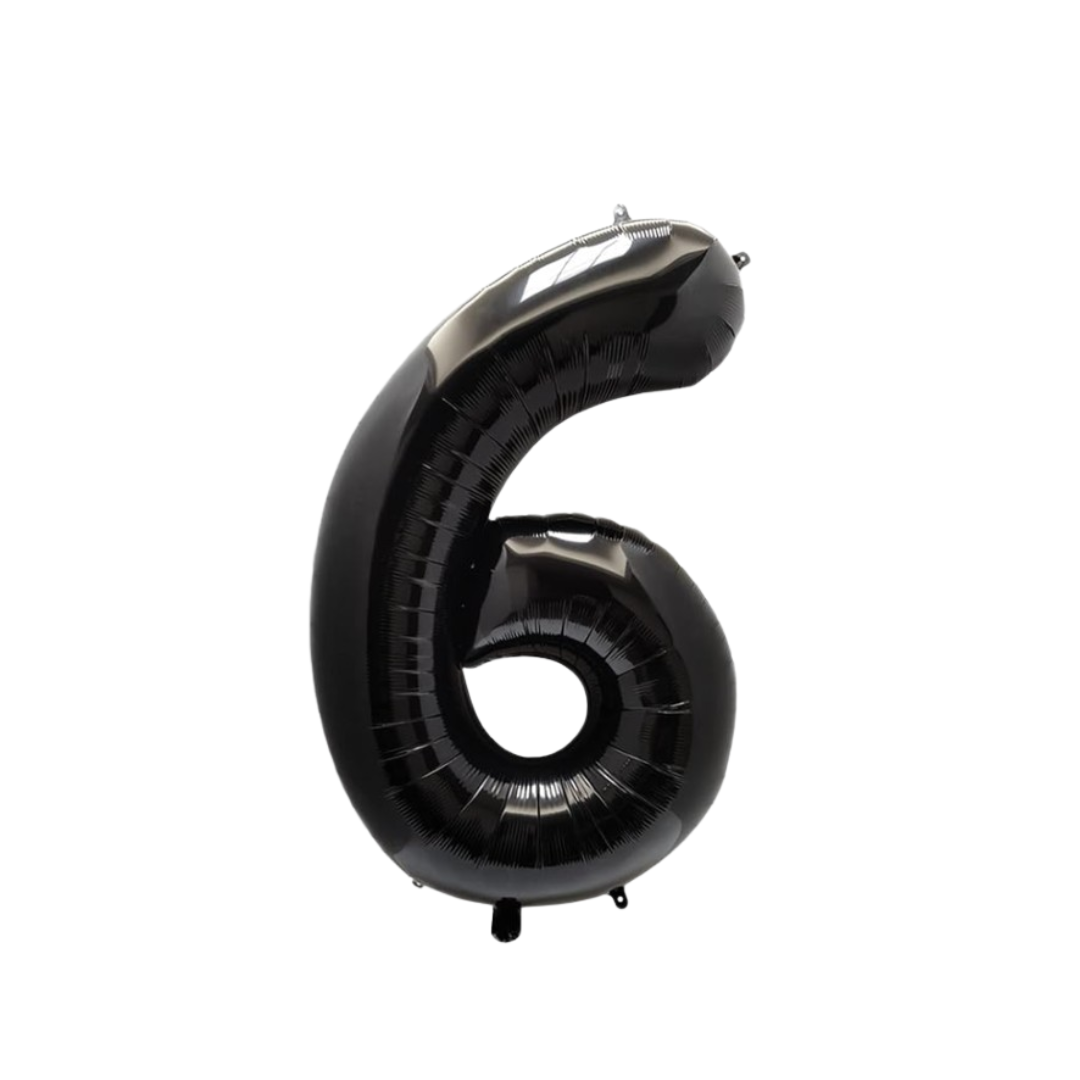 1st Anniversary Balloon Set  Black Number 1 Decoration for Couples, Party Supply