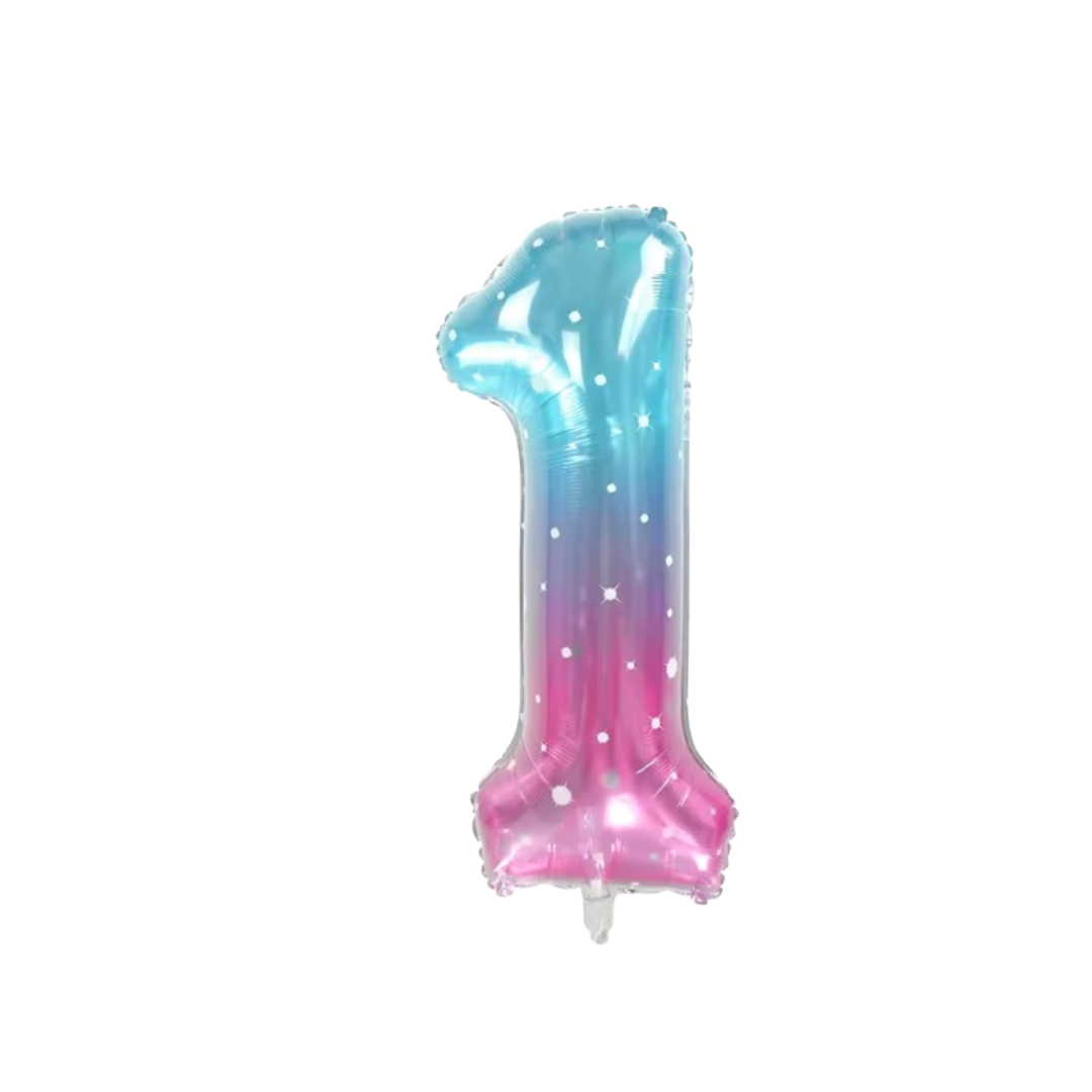 1st Birthday Balloons Decoration Set for Baby Girl Foil & Latex Party Decor Kit