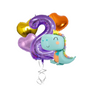 Dinosaur Birthday Balloons Set 1-9 – Foil Number & Dino Party Decorations