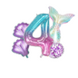 40 Inch Jellyfish Balloon Kit – Mermaid Foil Shells & Tail – Birthday Party Supp