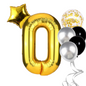 40" Giant Number Foil Balloon with Star & Confetti | Birthday Party Decorations