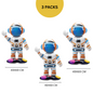 Astronaut Rocket Balloons Set | Space Party Decor | Galaxy Foil Stars spaceman
