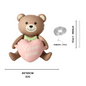 1st Birthday Balloon Set Number 1 with Bear Hearts & Stars Baby Party Decoration