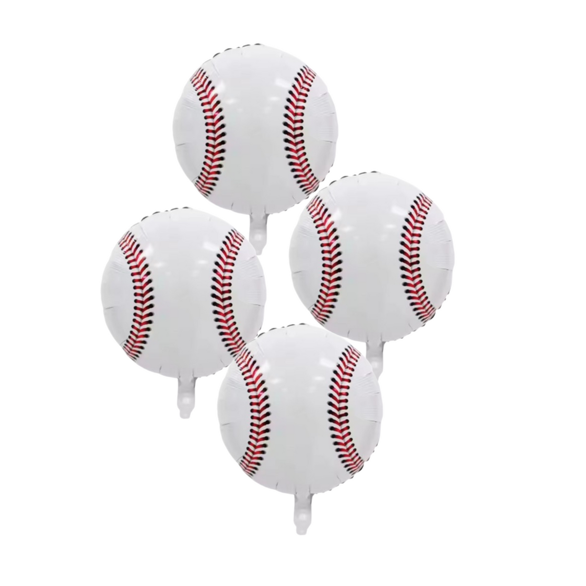Baseball Foil Balloons – 4 Pack Sports Birthday Party Decorations for Kids UK