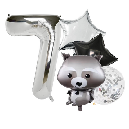 40" Number Balloons Foil woodland birthday 1 2 3 4 5 6 7 8 9 0