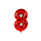 40" Number 8 Foil Balloon – Blue Pink Ombre with Stars – Giant Birthday Decoration