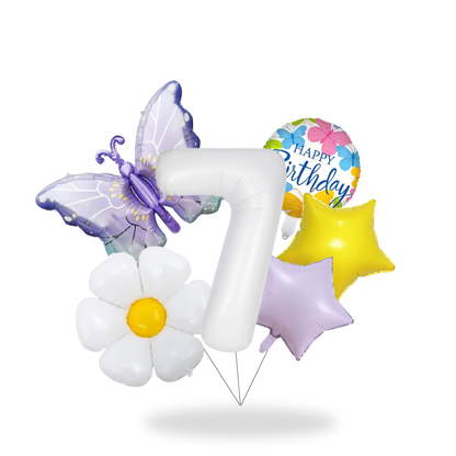 Butterfly Birthday Balloon Set – Pink & Purple Party Decor