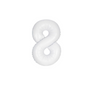 40" Number 8 Foil Balloon – Blue Pink Ombre with Stars – Giant Birthday Decoration