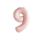 40 inch baby pink number 9 foil balloon for 9th 19th birthday party UK