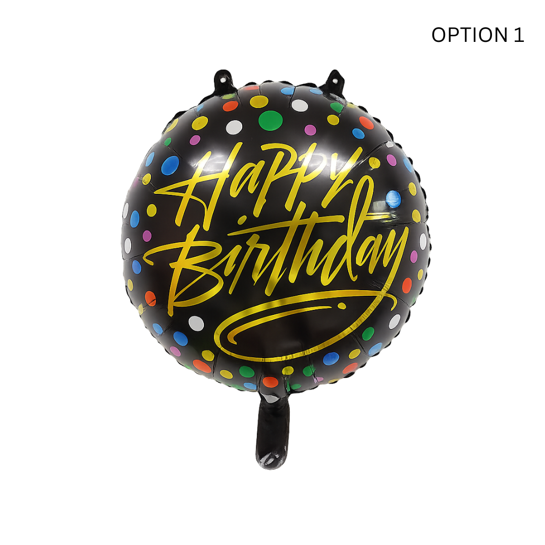 Balloon Happy Birthday – Round/Oval Foil Helium Balloon