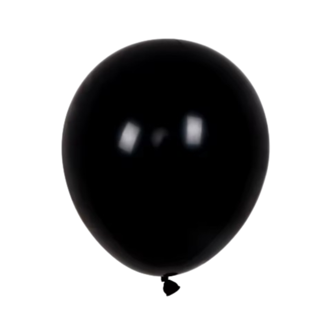 Black Latex Balloons – 10", 12", 18" | Packs of 10, 20, 35, 50, 100 | Elegant Balloons for Parties, Halloween & Events
