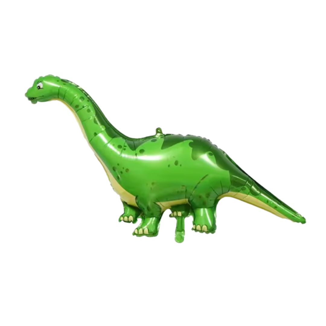 Green Brontosaurus Dinosaur Balloon – Giant Foil Balloon for Kids Party & Dino Decor
