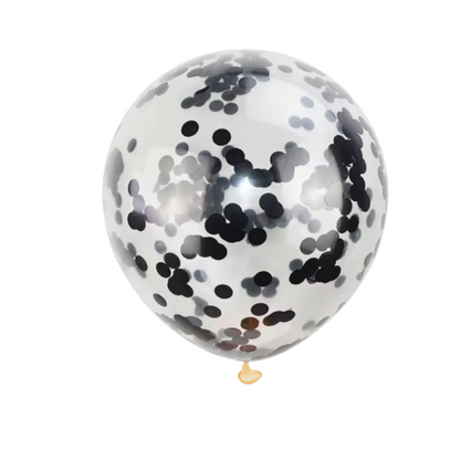 12" Confetti Latex Balloons – Transparent Party Balloons with Colorful Dots