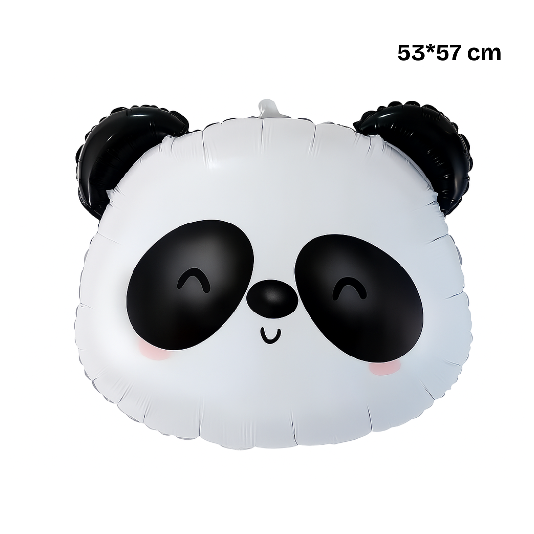 Cute Animal Foil Balloons – Panda, Tiger & Bear | Jungle Safari Party Decor