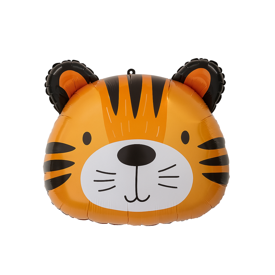 Cute Animal Foil Balloons – Panda, Tiger & Bear | Jungle Safari Party Decor