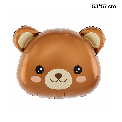 Cute Animal Foil Balloons – Panda, Tiger & Bear | Jungle Safari Party Decor
