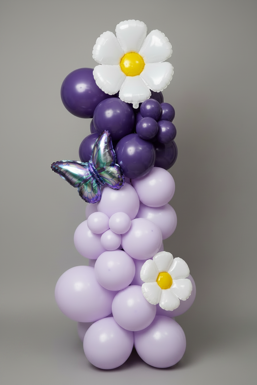 DIY small balloon garland made with premium latex balloons