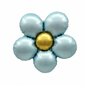 Foil Flower Balloons – Daisy Style Floral Balloons in Gold, Pink, Cream & Red for Party Decoration
