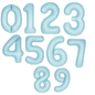 Giant Number Balloon Set 0–9 | Beige White Pink Blue & Brown | 40" Neutral Foil Birthday Decoration UK