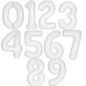 Giant Number Balloon Set 0–9 | Beige White Pink Blue & Brown | 40" Neutral Foil Birthday Decoration UK