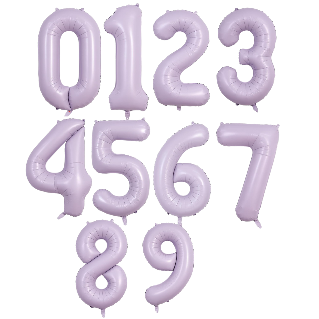 Giant Number Balloon Set 0–9 | Red Purple Green & Fantasy | 40" Bold Foil Birthday Decoration UK