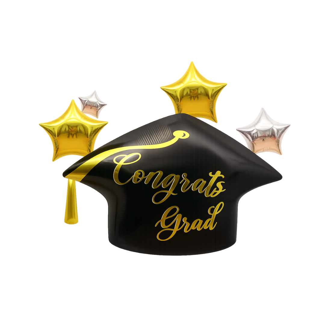 Graduation Cap Foil Balloon – Congrats Grad Party Decoration
