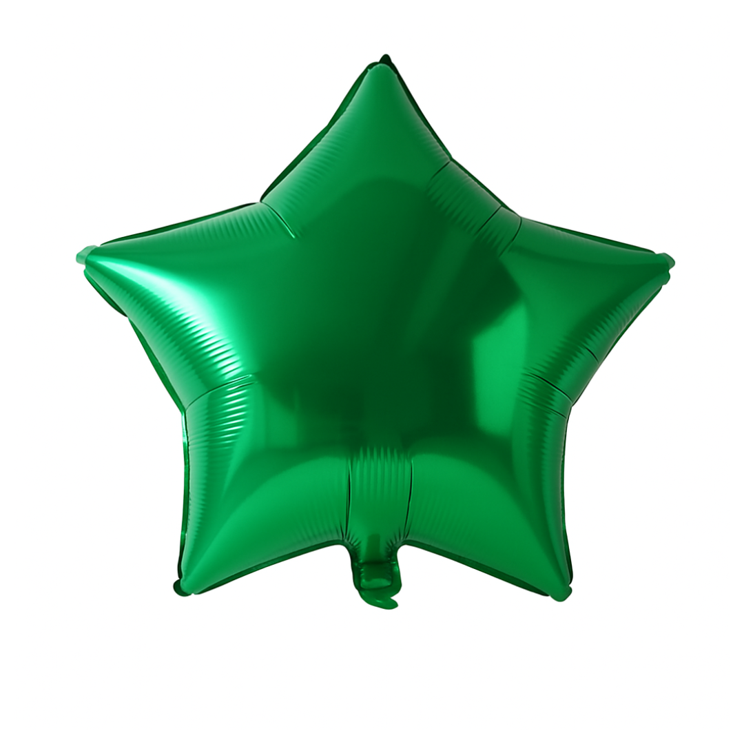 Green Star Foil Balloon – 18 Inch | Helium or Air | Birthday & Party Decoration