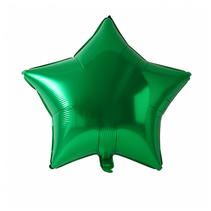Green Star Foil Balloon – 18 Inch | Helium or Air | Birthday & Party Decoration