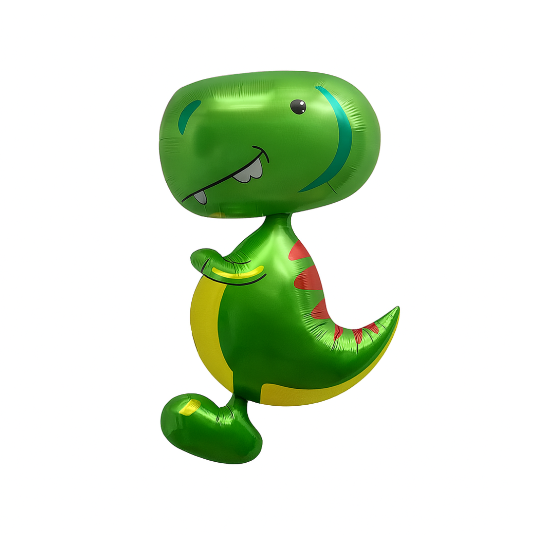 Green T-Rex Dinosaur Foil Balloon – Kids Birthday Party Decoration
