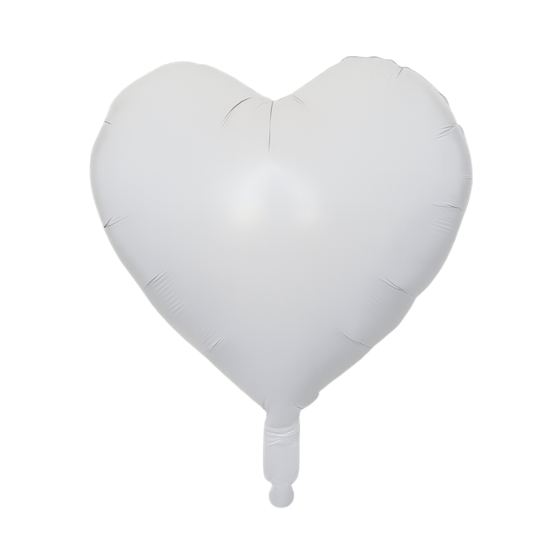 Heart Foil Balloon White – 18" Elegant Party Decoration