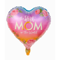 Heart Foil Balloon Best Mom in the World – 18 Inch Mother’s Day Decoration