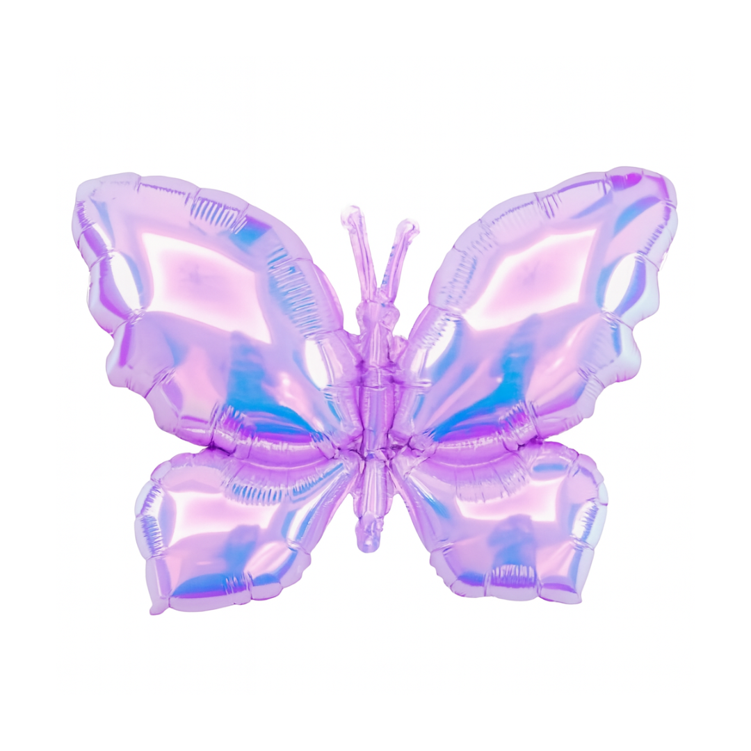 Holographic Butterfly Foil Balloon – Iridescent Party Decoration