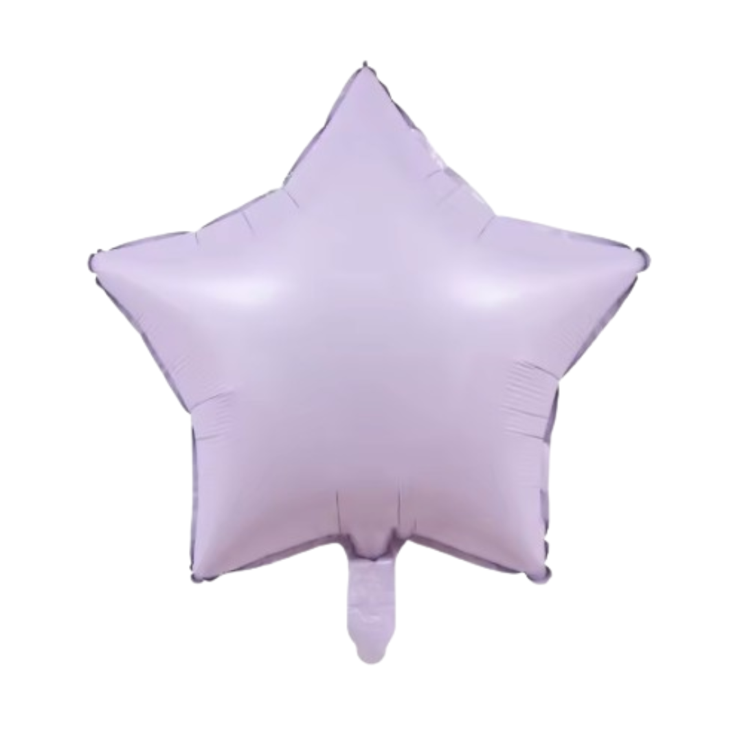Lavender Star Foil Balloon – 18" Pastel Purple Balloon for Girl’s Birthday & Party Decor